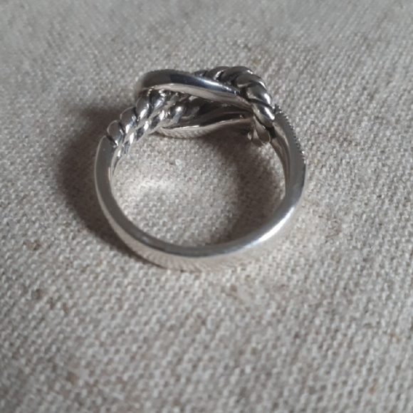 Marc Sterling Silver & Marcasite Twisted Rope Ring - Picture 3 of 9